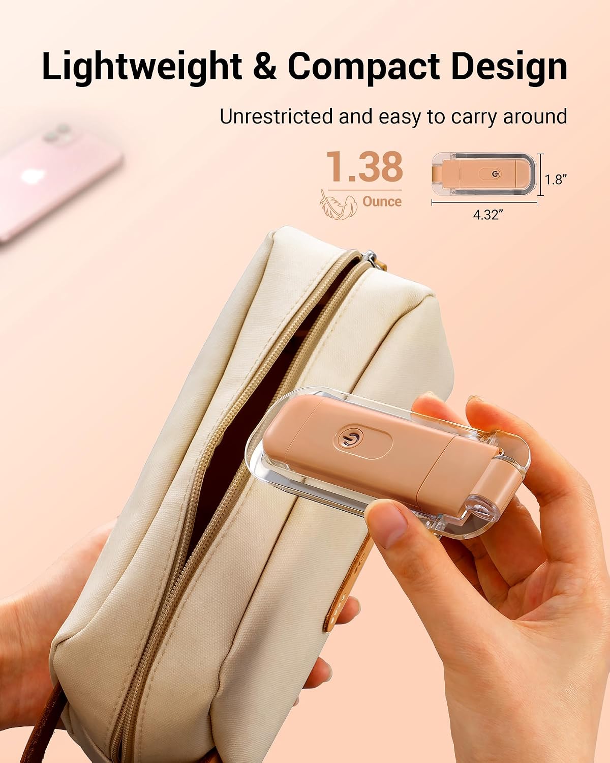 DEWENWILS USB Rechargeable Book Reading Light, 3000K Warm White, Brightness Adjustable Clip on LED Bookmark Lamp at Night in Bed, Portable Booklight for Bookworms, Kids