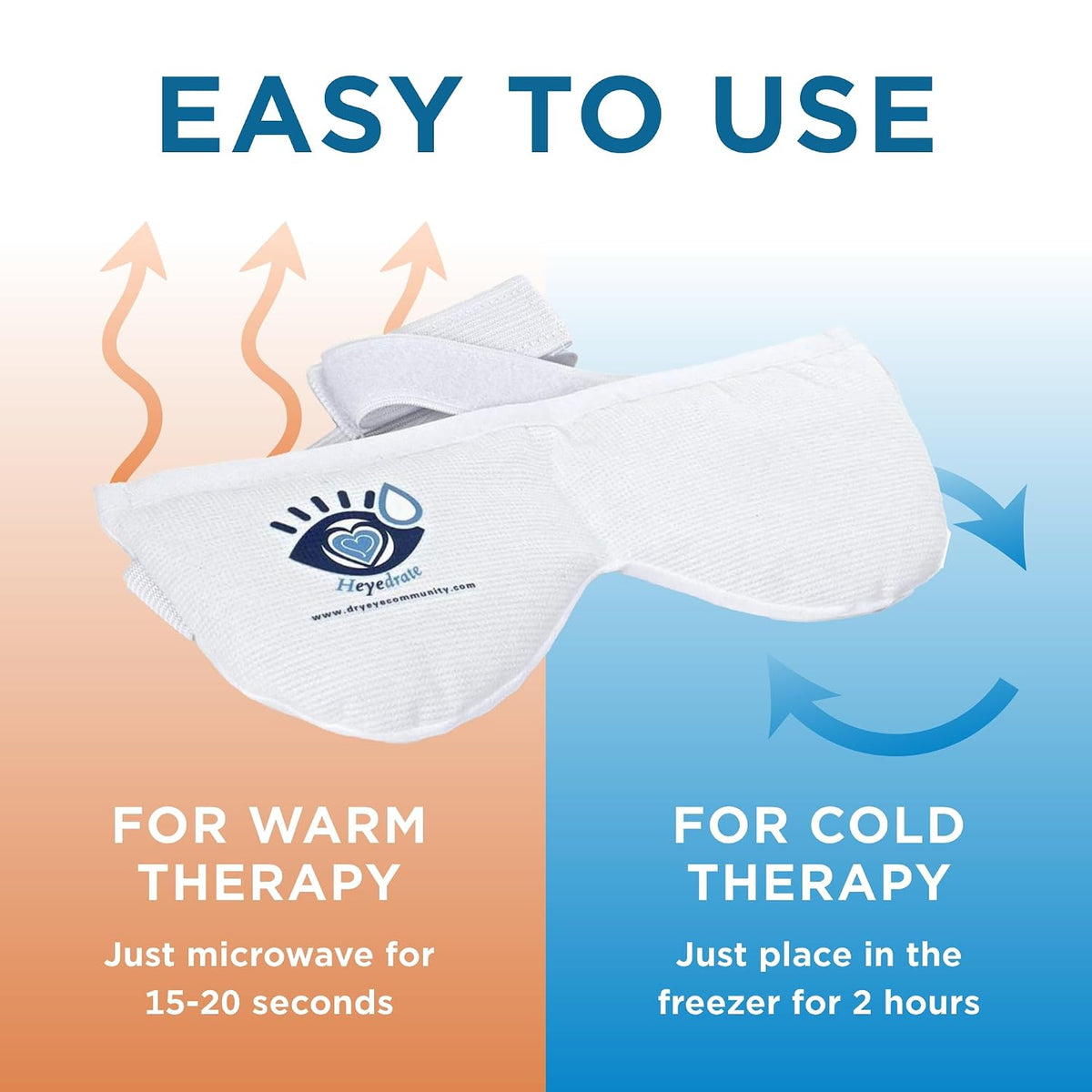 Eye Love Heyedrate Heated Eye Mask, White