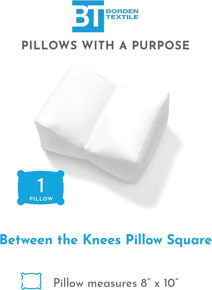 Between the Knees Pillow Round Hypoallergenic Knee Positioning Wedge Pillow