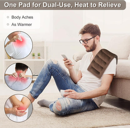 SuzziPad Microwave Heating Pad for Muscle Soreness Fatigue, 7"X16", Gray