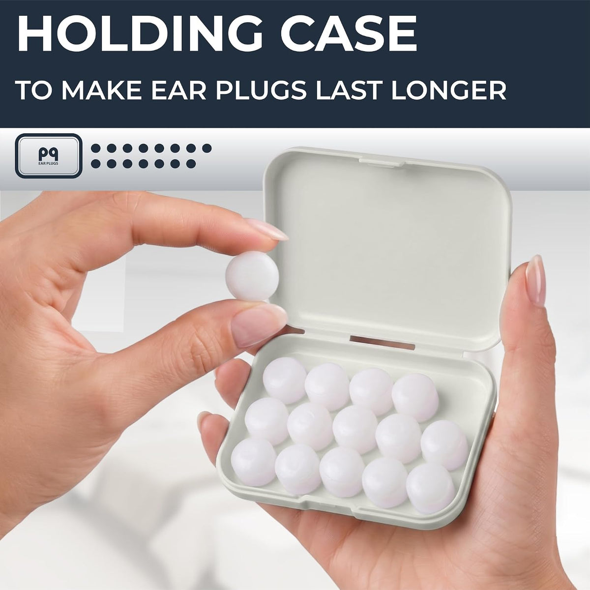 Peace&Quiet PQ Silicone Ear Plugs for Sleeping - 15 Wax Earplugs for Sleep and Swimming Ear Plugs, Soft Ear Covers for Sleeping and Water, Noise Cancelling