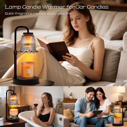 Adjustable Candle Warmer Lamp with Timer: Mothers Day Gifts Lamp fits All Candle Jar Home Decor - Wax Warmer for Scented Wax - Birthday Gifts for Women
