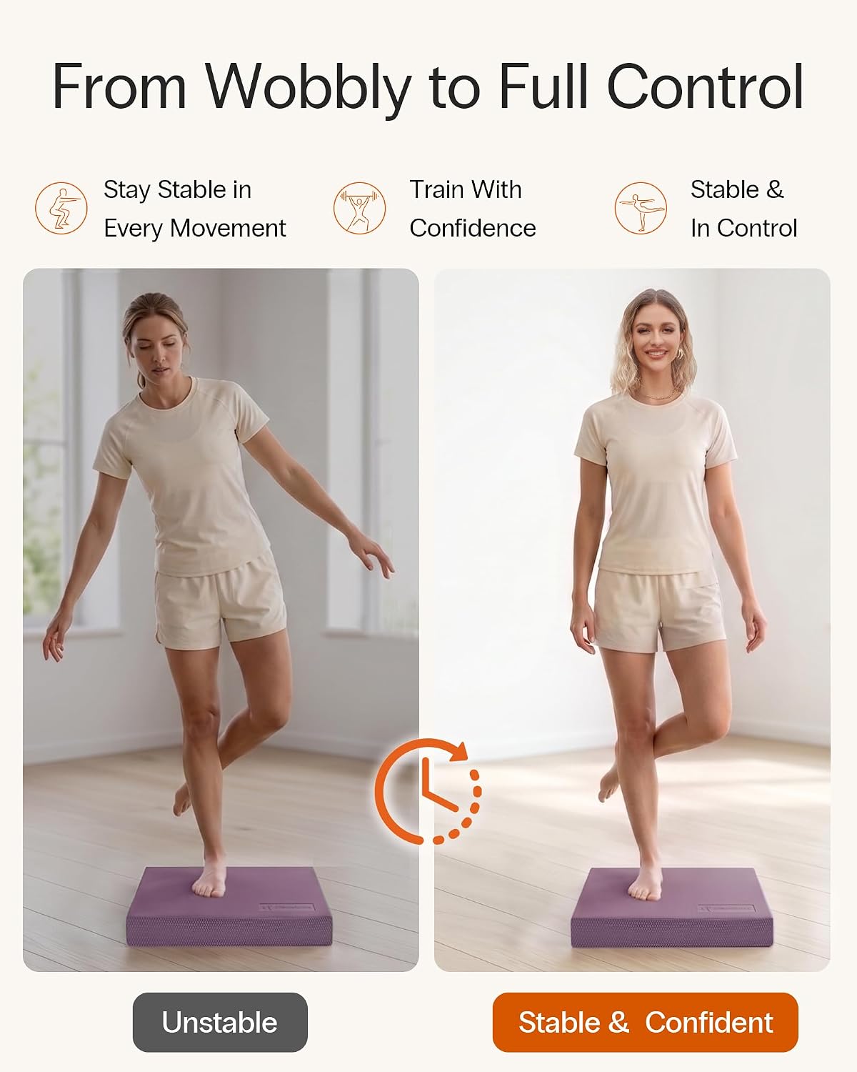 StrongTek Foam Balance Pad, High-Density TPE, 15.8 x 13 x 2 in, Non-Slip | Water-Resistant, Supportive Cushioning, Kneeling Support, Core Strength and Stability Training, Physical Therapy and Yoga