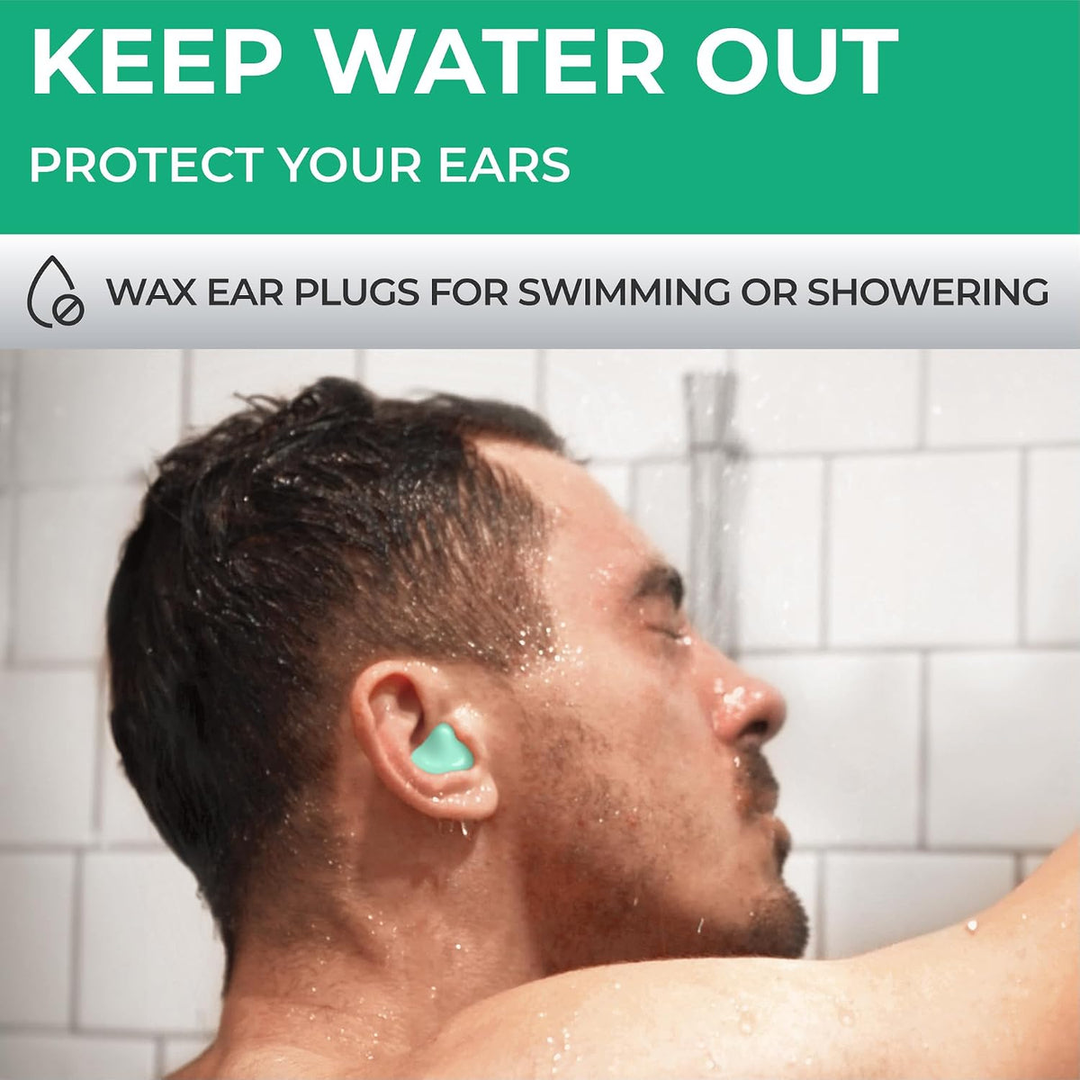 Peace&Quiet PQ Silicone Ear Plugs for Sleeping - 15 Wax Earplugs for Sleep and Swimming Ear Plugs, Soft Ear Covers for Sleeping and Water, Noise Cancelling