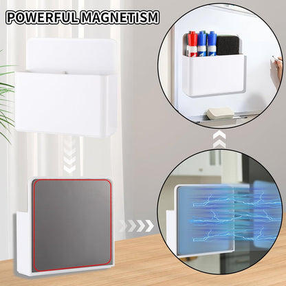 Camelmother 2Pcs Magnetic Dry Erase Marker Holder For Whiteboard Fridge | 2Slots Locker Accessories Teacher Classroom Must Haves Fridge magnets