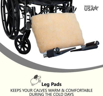 NYOrtho Faux Synthetic Sheepskin Wheelchair Armrest Cushion Pads