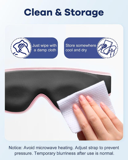 Cooling Gel Eye Mask for Puffy Eyes, Larger Full-Eye Contour Cold Compress | Ice-Cold Gel Therapy, Forehead & Upper Cheek Cooling Relief, Reusable Ice Pack for Eyes, FSA Eligible Items HSA, Black