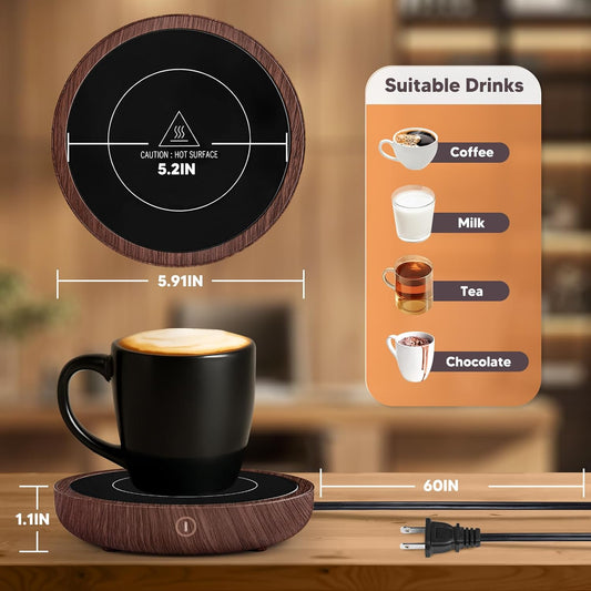 Coffee Mug Warmer for Desk, 36W Fast Heating, Keep Every Sip Warm