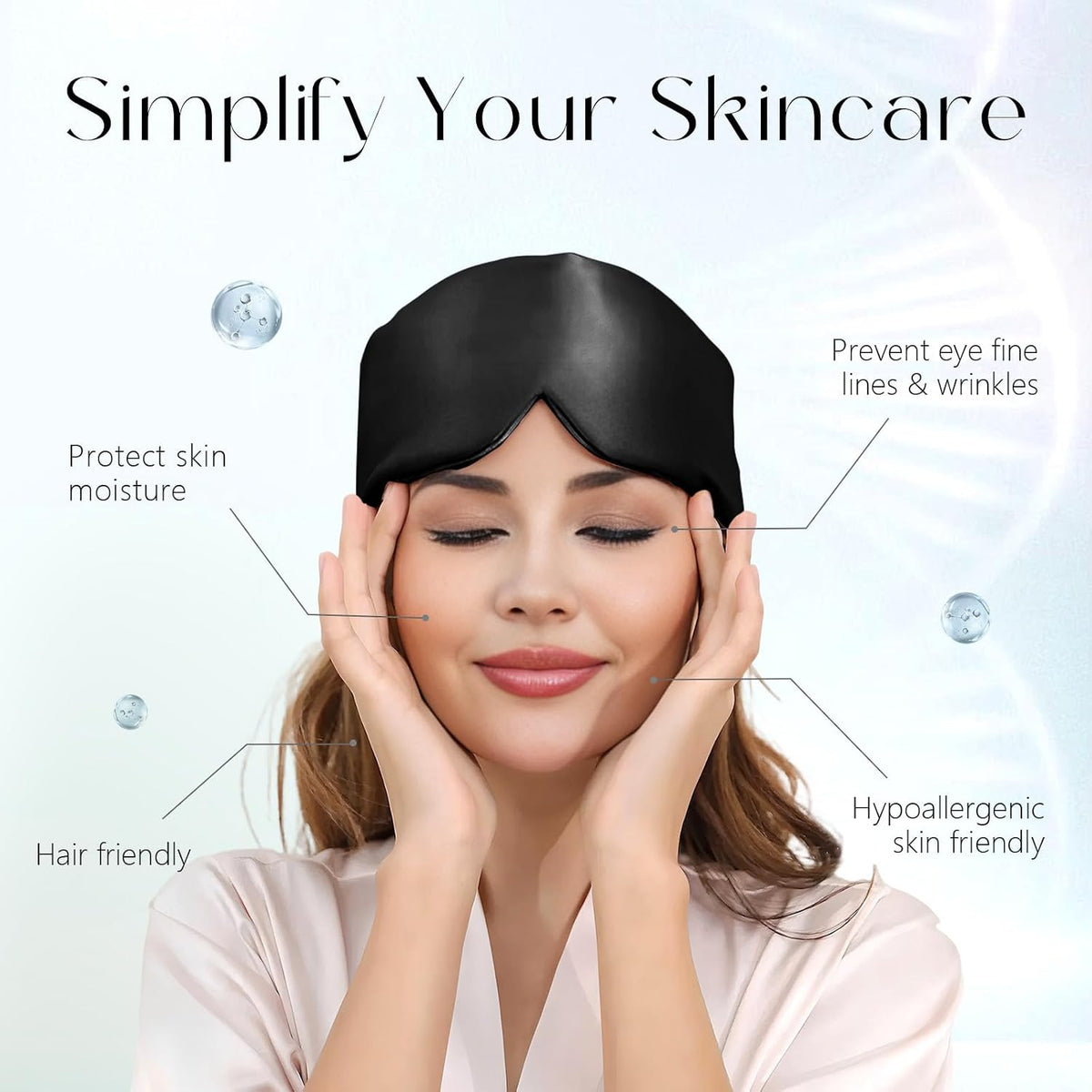 ZIMASILK 22 Momme 100% Mulberry Silk Sleep Mask - Full Silk Filled