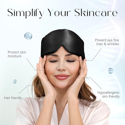 ZIMASILK 22 Momme 100% Mulberry Silk Sleep Mask - Full Silk Filled