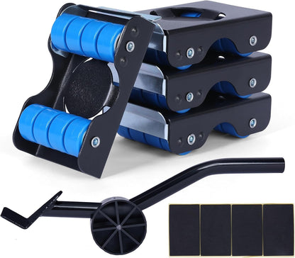 Furniture Sliders Appliance Rollers Furniture Mover with Wheels | Moving System with Roller Set Furniture Movers with Wheels Heavy Duty Appliance Roller Dolly for Couches appliance mover