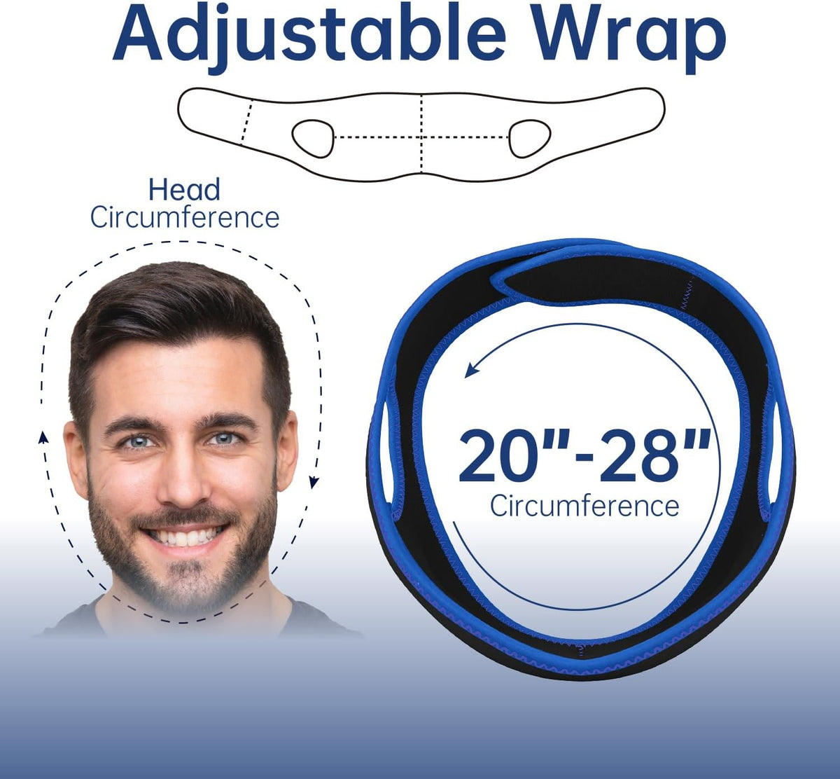 Wisdom Teeth Ice Pack Head Wrap Jaw Face Ice Pack with 4 Gel Packs