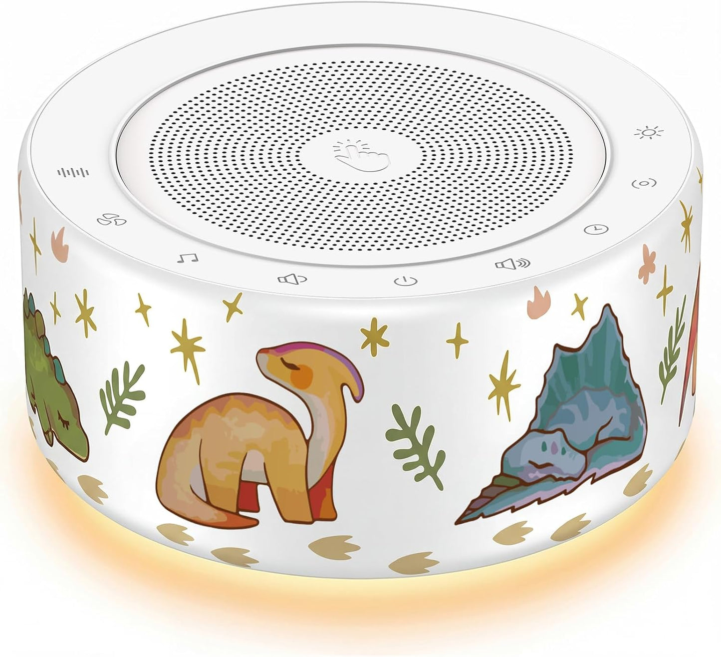 Kipcush White Noise Machine for Baby & Adults, 30 Soothing Sounds, Sleep Sound Machine with 8 Color Night Light, Memory Function, White Noise for Sleeping, Nursery, Office, Travel & Relaxation