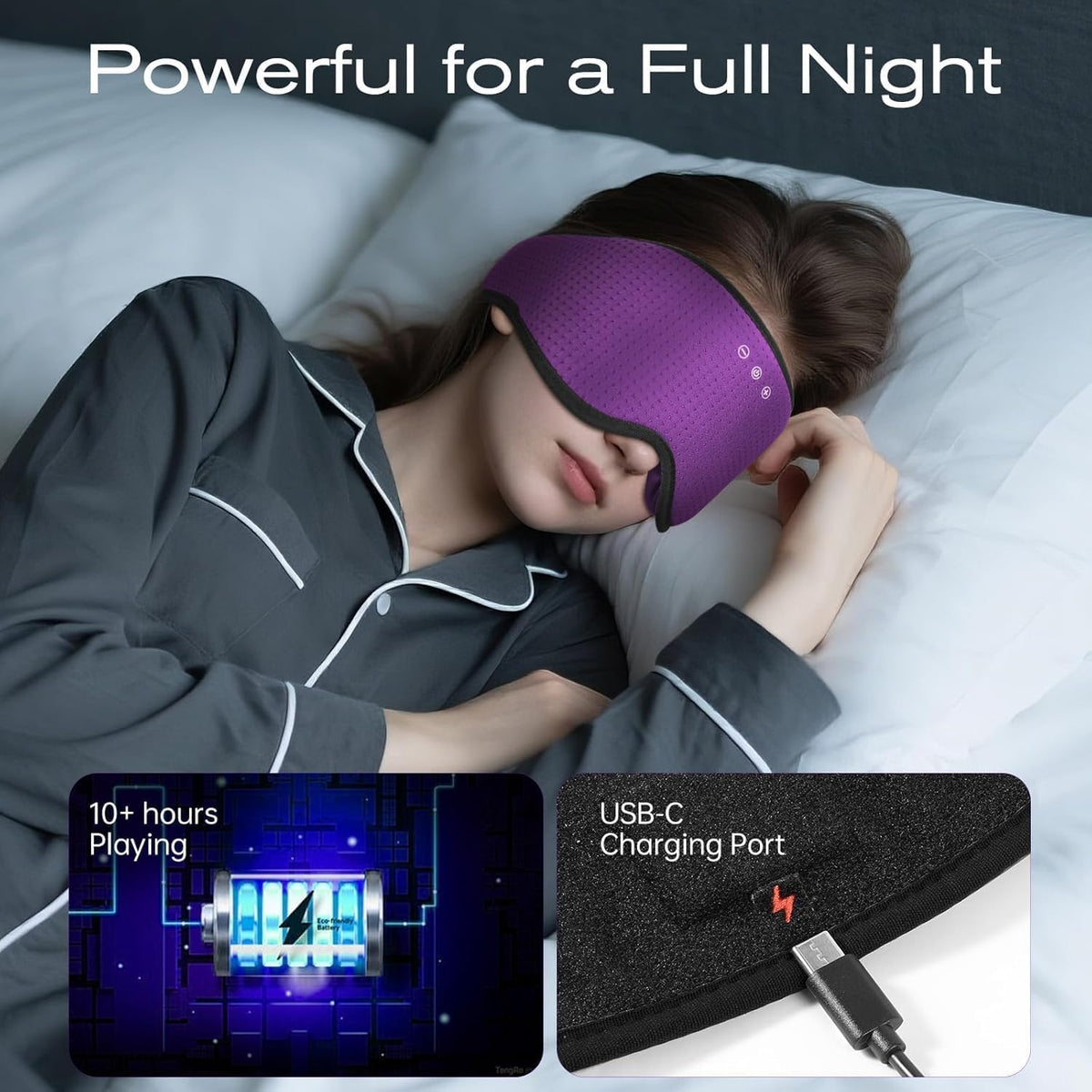 Sleep Mask with Bluetooth 5.4 Headphones, Removable 3D Eye Cups, Timing Sleeping Headphones for Side Sleepers, Wireless Music Eye Mask Speakers for Men, Women, Tech Gifts, Pink