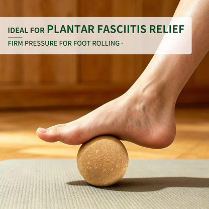 Trigger Point Ball-Cork Massage Ball for Fascia and Myofascial Release | Cork massage ball for fascia release, feet and full-body self-massage