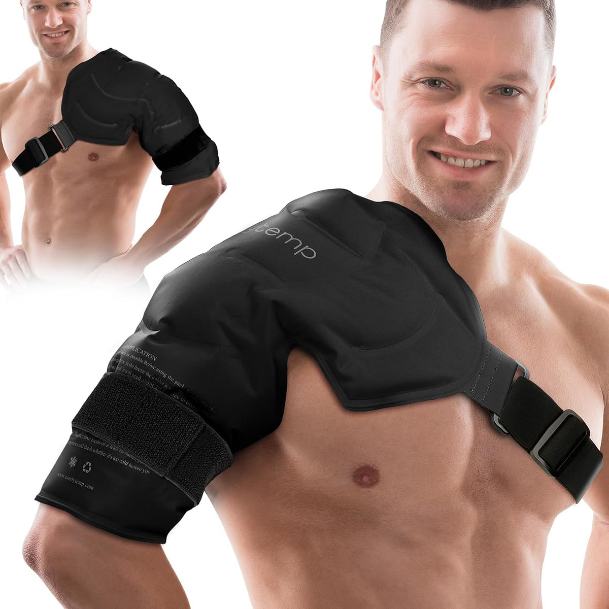 Comfytemp Shoulder Ice Pack, Rotator Cuff Cold Therapy Wrap (Large/X-Large)