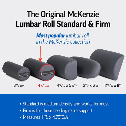OPTP The Original McKenzie Lumbar Roll – Firm Density Low Back Support