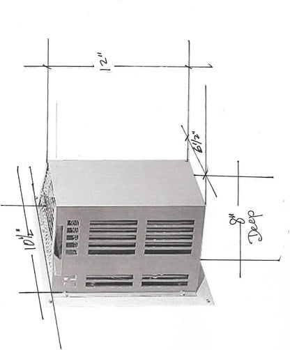 Direct Vent Fireplace Termination Cap Cover #3 - Lennox 4.5 HT-2 Horizontal Termination Cap