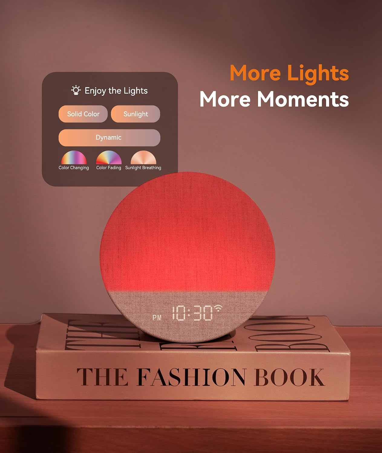 Dreamegg Sunrise 1 Pro - Sunrise Alarm Clock, Sound Machine for Sleep, Favorites Mode, Sleep Routines, Dimmable Night Light, 29 Soothing Sounds, White Noise Machine, Wake Up Light for Bedrooms, Adults