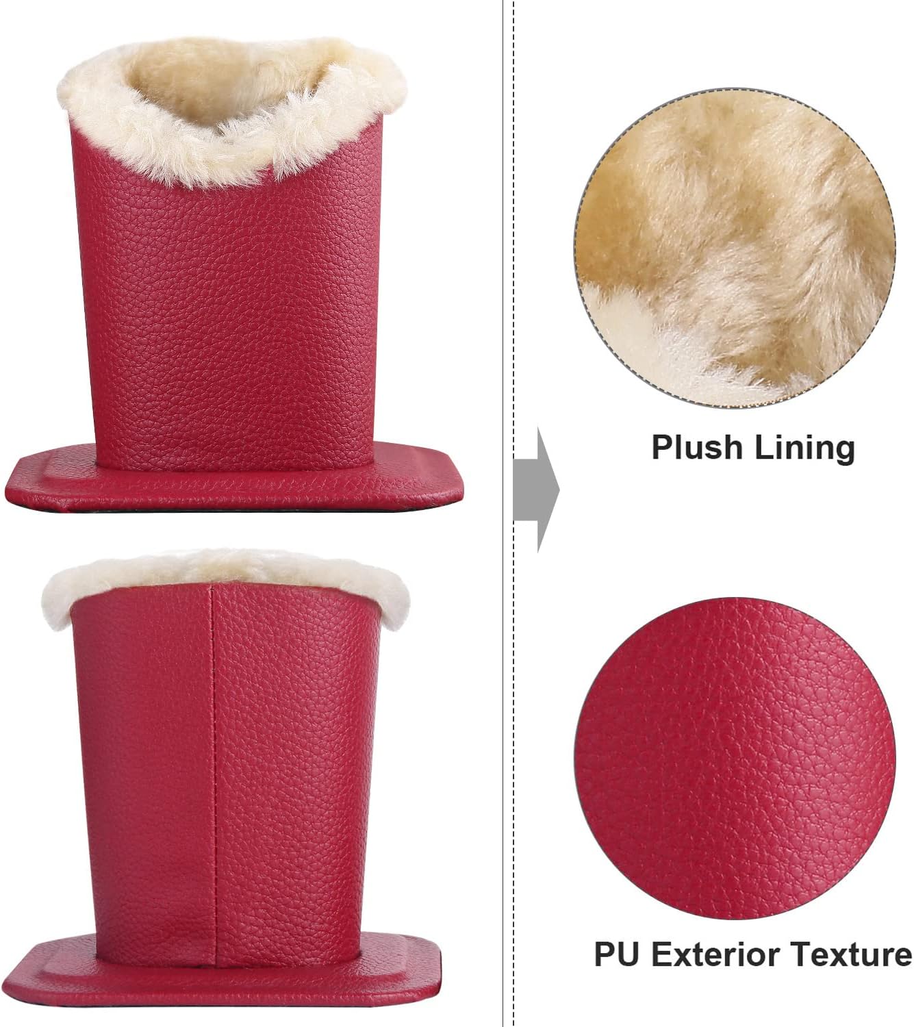 Plush Lined Eyeglasses Holder,Glasses Storage Organizer for Desk, Nightstand, Office,Eyewear Display Case,2 Packs