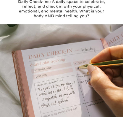 Paper & Progress Wellness Journal – 12-Week Fitness & Self Care Journal for Women | Daily Habit Tracker, Meal Planner, Workout Log, Weekly Reflections & Mindset Coaching Prompts