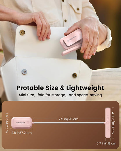 Glocusent 26 LED Reading Lights for Books in Bed, Ideal Gifts for Reader | Rechargeable Book Light, Eye Caring 5 Amber Colors Stepless Dimming, Travel Lightweight Clip-on, Book Lovers Men Women Kids