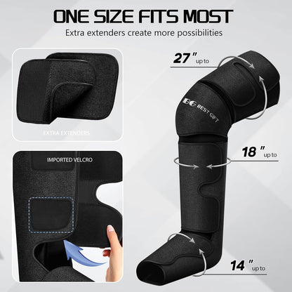 Fathers Day Dad Gifts for Husband, Men, Mom, Wife, Women, Her Him, Mothers Day, Christmas, Valentines Day Air Compression Massager with Heat for Comprehensive Leg and Foot Therapy, Helpful for Relax