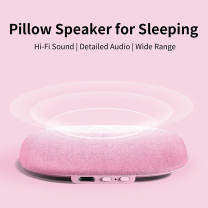 Under Pillow Speaker for Sleeping, Pillow Speaker for Sleeping with White Noise &Timer, Wireless Sleep Aid with Stereo Bass Private Sleep Headphones for Side Sleepers-Light Purple