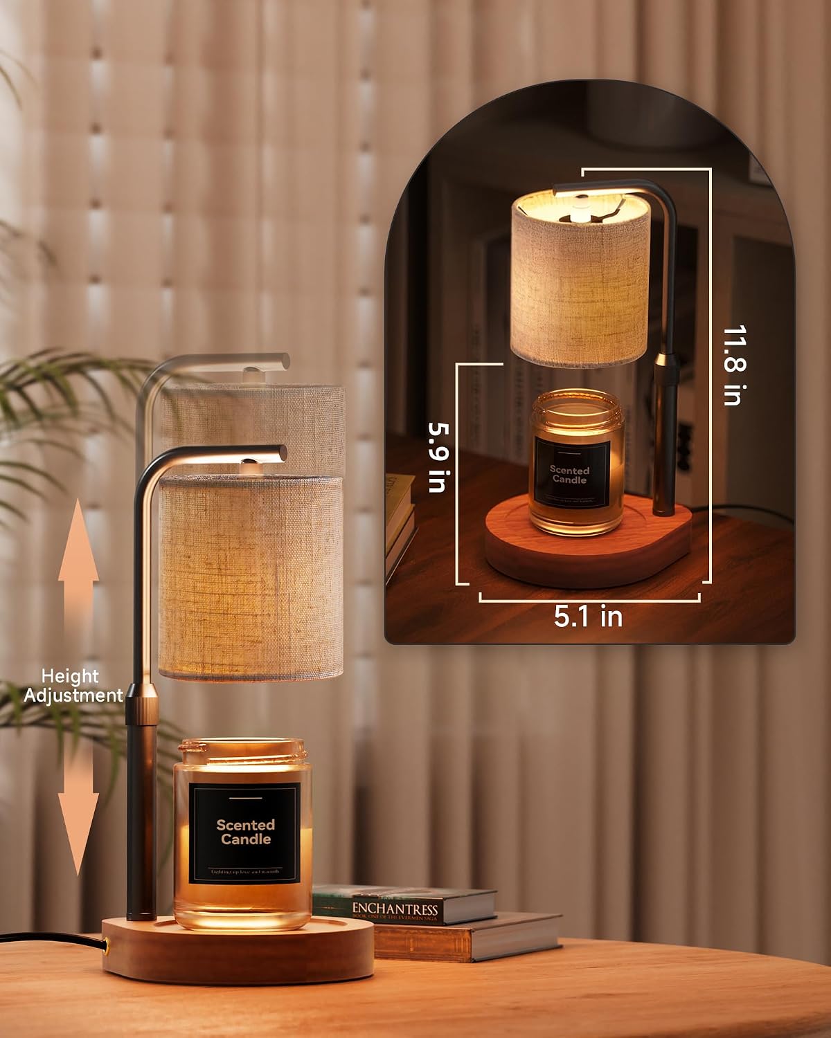Candle Warmer Lamp with Timer, Home Decor Birthday Gifts for Women