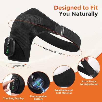 Shoulder Massager for Pain Relief & Rotator Cuff Shoulder Heating Pad