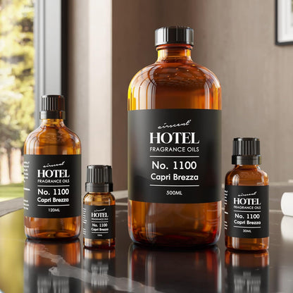 AirScent Capri Brezza Volcano-Inspired Diffuser Oil No. 1100-120 mL | Grapefruit Pineapple Mango - Premium Fragrance Oil for Ultrasonic and Waterless Diffusers and Crafting - 4 fl oz Glass Bottle