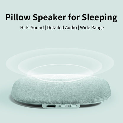Under Pillow Speaker for Sleeping, Pillow Speaker for Sleeping with White Noise &Timer, Wireless Sleep Aid with Stereo Bass Private Sleep Headphones for Side Sleepers-Light Purple