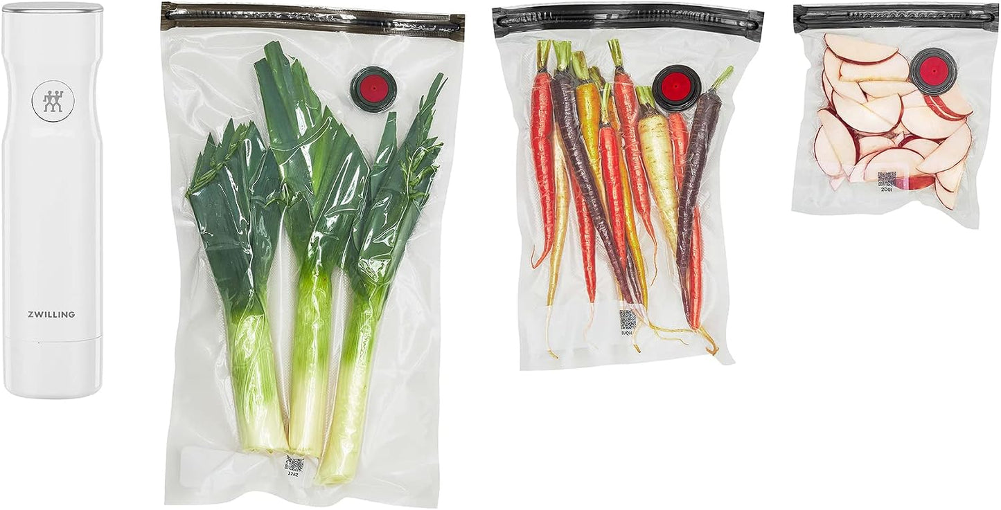 For food to stay fresh up to 5X longer, pump required (not included).