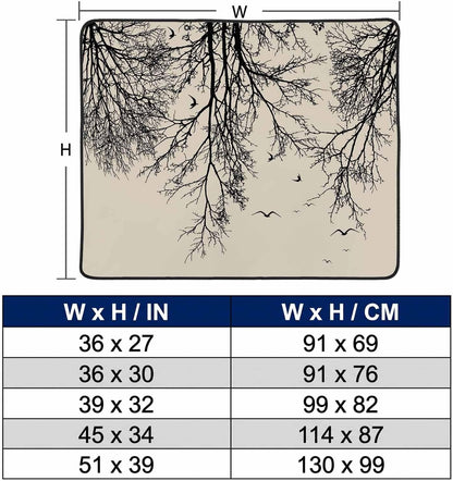 Magnetic Fireplace Cover Tree Branches Bird Fireplace Screen Decorative Brown Black Twigs Deadwood Insulation Fireplace Blocker Save Energy Fireplace Draft Stopper Covers for Living Room 45x34 Inch