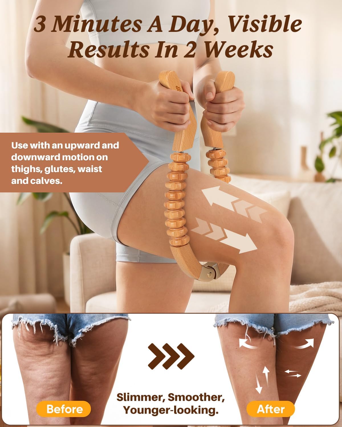 ONUEMP Leg Muscle Roller Lipedema Massagers for Thigh Calve Waist Buttock
