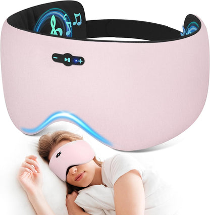 Sleep Headphones Bluetooth 6.0 Sleep Mask for Side Sleepers, 20H Playtime