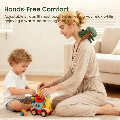 Hand Neck Massager with Fingers, Shoulder and Neck Massager with Hands, Bionic Heated Massager, Deep Tissue Massage, Shoulder & Cervical Relief, Relax Muscle Tension, Hands-Free, Portable