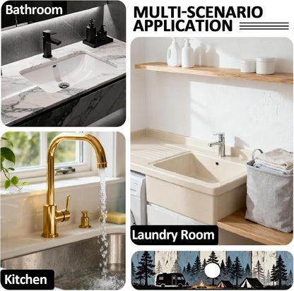 2Pcs Peonies Kitchen Sink Splash Guard Faucet Mat Vintage Florals Faucet Mat For Bathroom Kitchen 5.5x23.6In