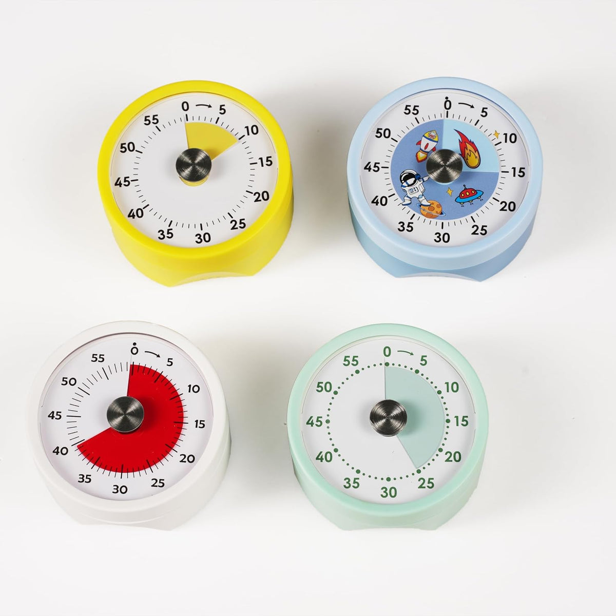 Visual Timer, 60-Minute Magnetic Mechanical Kitchen Timer Green