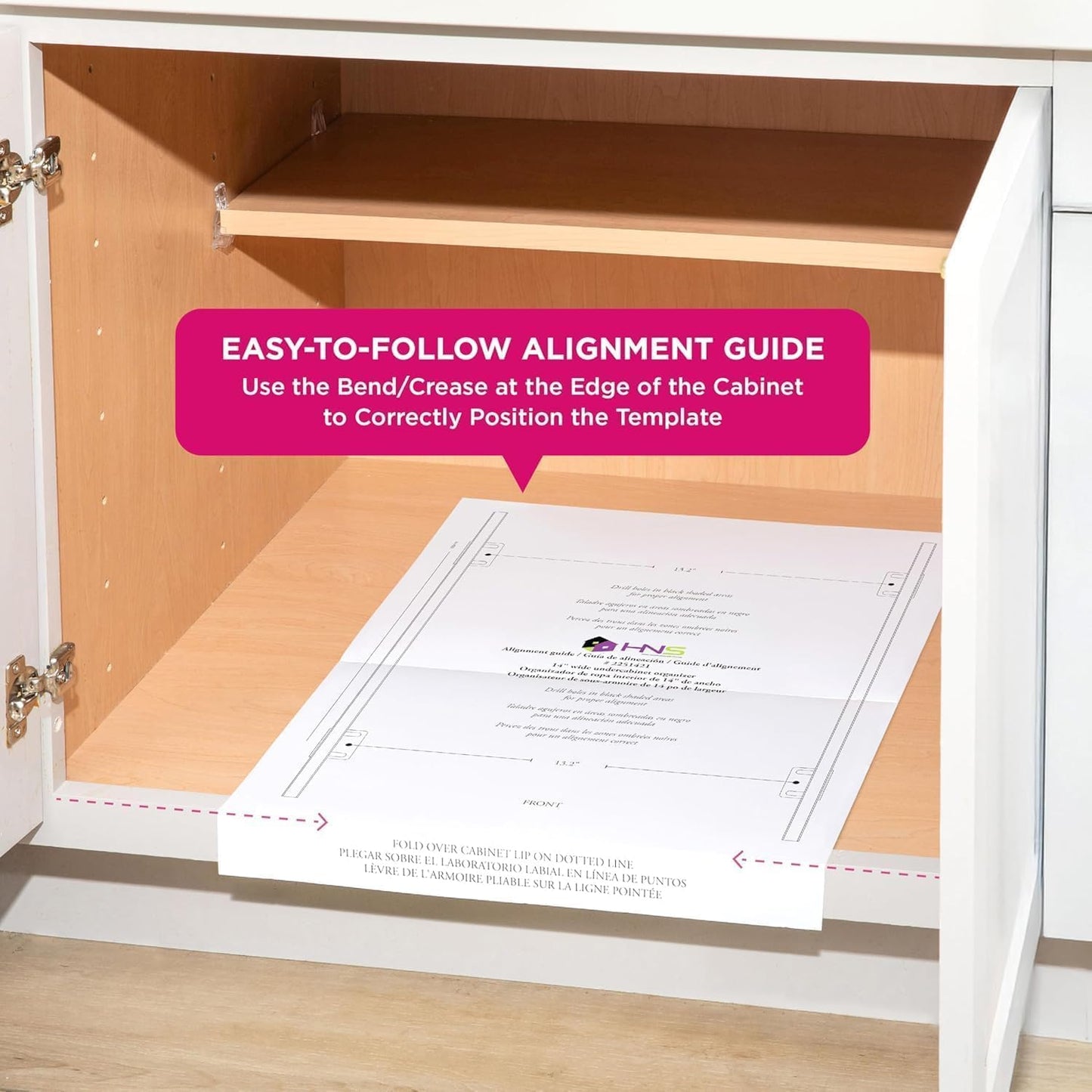HOLDN’ STORAGE Pull Out Cabinet Organizer, Pantry Drawer, 14"W x 21"D x 5"H | Heavy-Duty Full-Extension, Roll Out Shelf for Pots, Pans & Under Sink Storage, Chrome, Require a 15.25"W Cabinet Opening