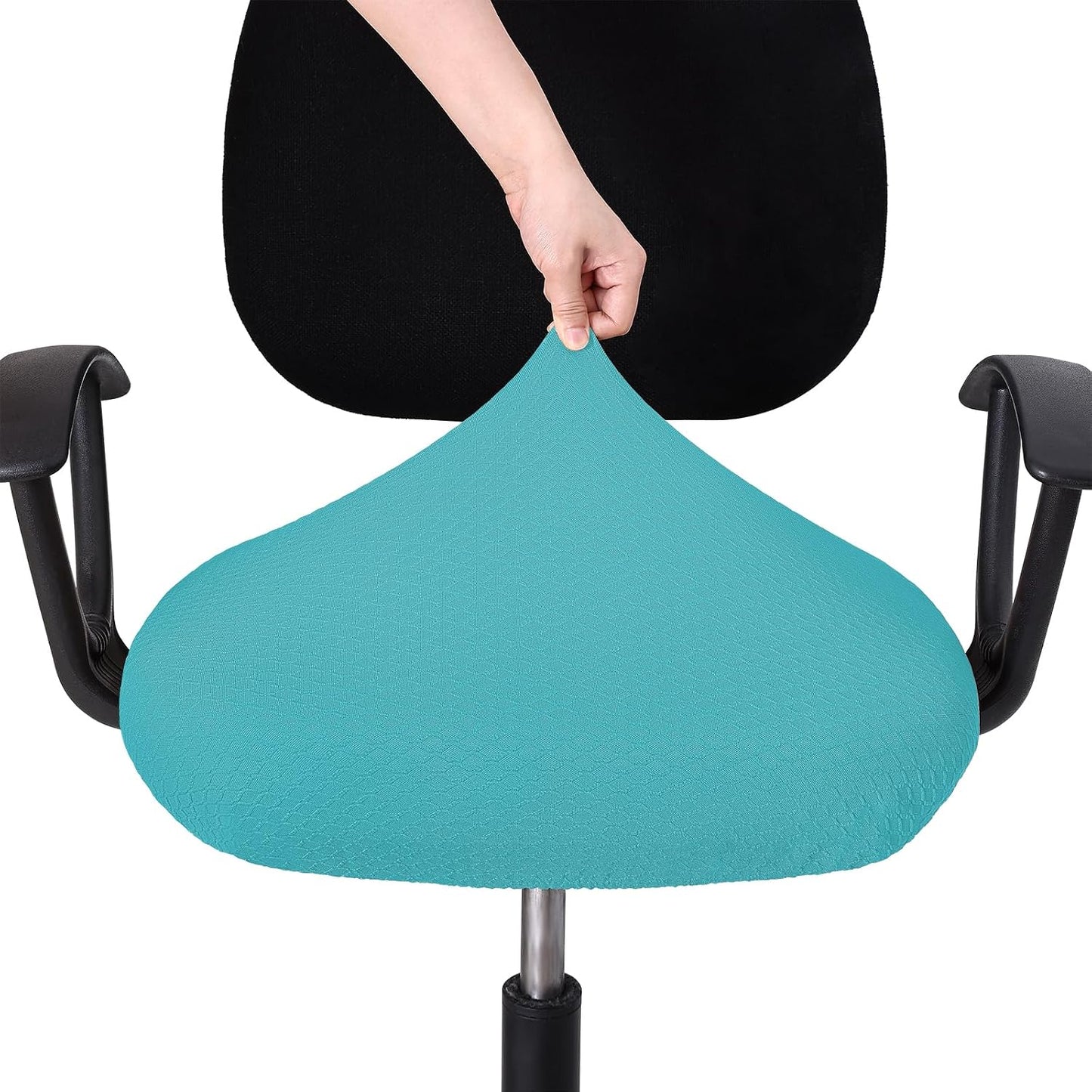 Smiry Office Computer Chair Armrest Covers, 2PCs Anti-dust Arm Rest Pad | Removable Washable Desk Chair Arm Pad Covers, Grey