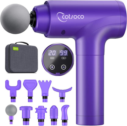 cotsoco Massage Gun Deep Tissue, Handheld Muscle Massager, Gifts for Men