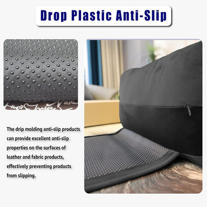 Adjustable Headrest Pillow for Recliners and Armchairs - Non-Slip Velvet Cushion for Neck Support and Pain Relief (Gray)