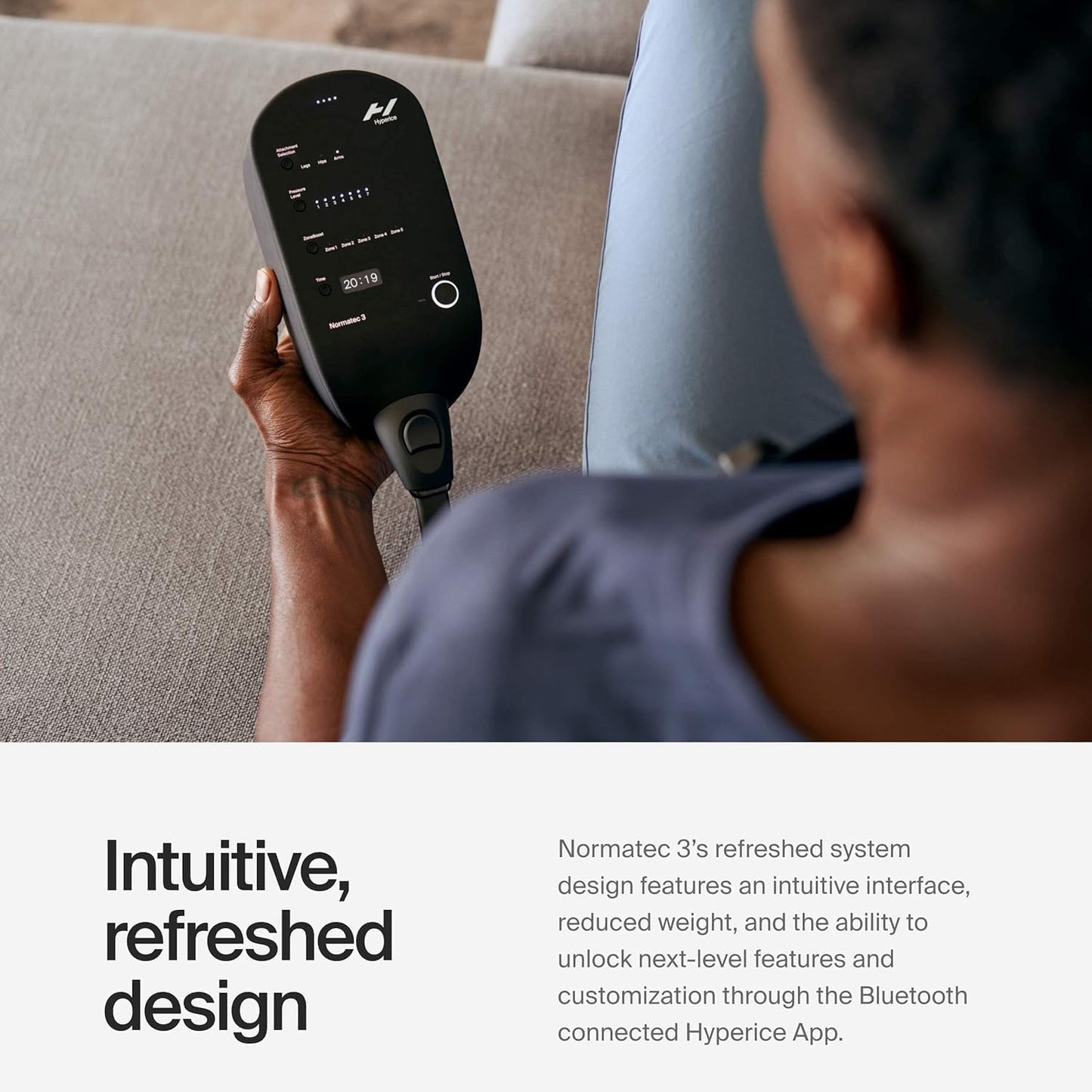 Hyperice Normatec 3 Legs Compression Boots Full Leg Recovery Size Standard | Relieve Muscle Aches Pain | Reduce Tension Swelling | 7 levels | Increase Circulation | ZoneBoost | FSA-HSA Eligible | TSA