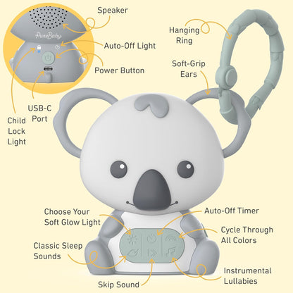 Pure Enrichment PureBaby Hanging Koala Sound Machine