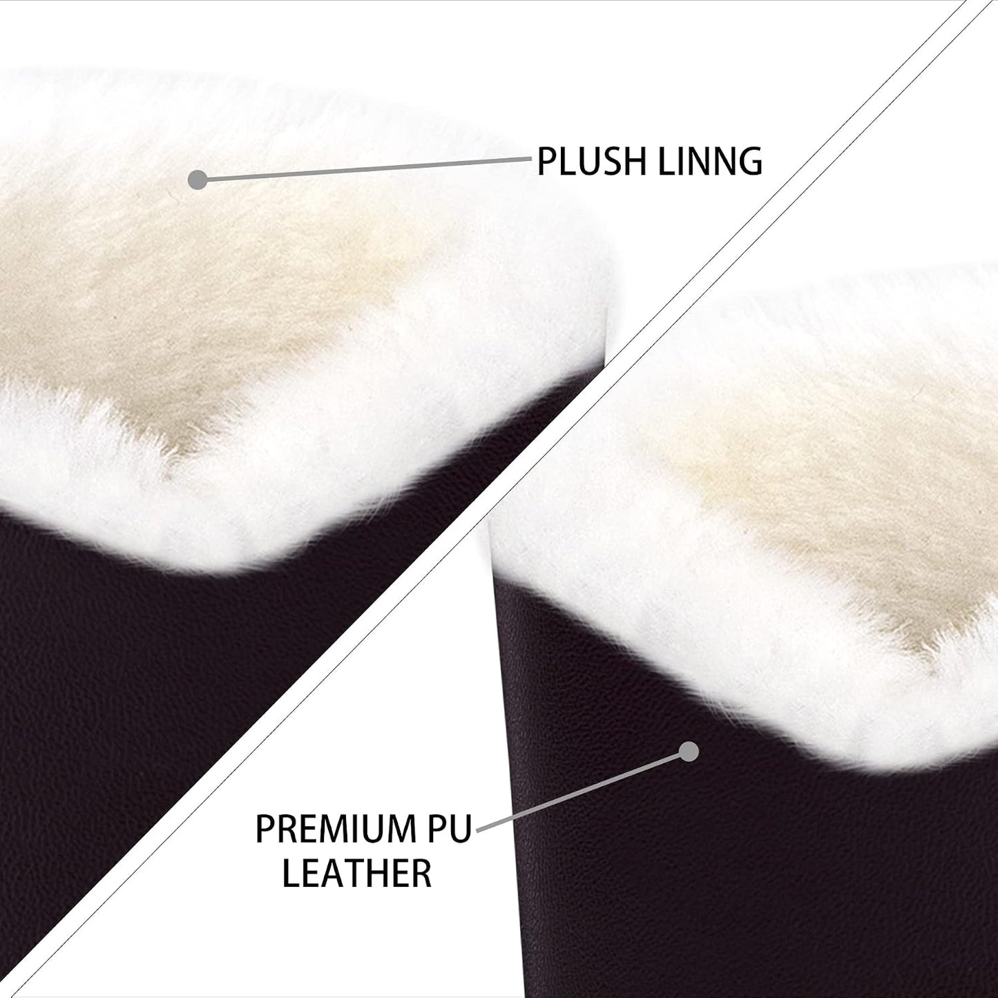 Plush Fluffy Lined Anti-scratch Eyeglasses Holder Protective Glasses Stand Case