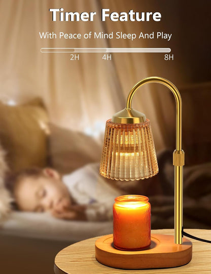 Candle Warmer Lamp with Timer Dimmable, Adjustable Lamp Candle Warmer, Birthday Gifts for Women Mom, Wax Warmer Lamp for Scented Jar, House Warming Gifts New Home Decor