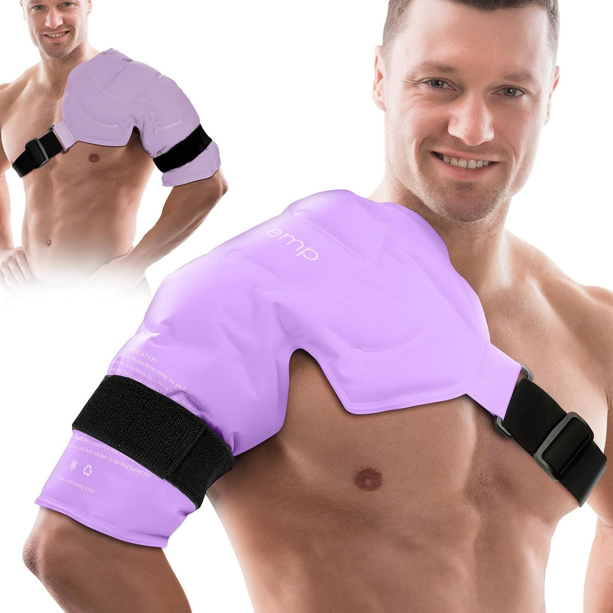 Comfytemp Shoulder Ice Pack, Rotator Cuff Cold Therapy Wrap (Large/X-Large)