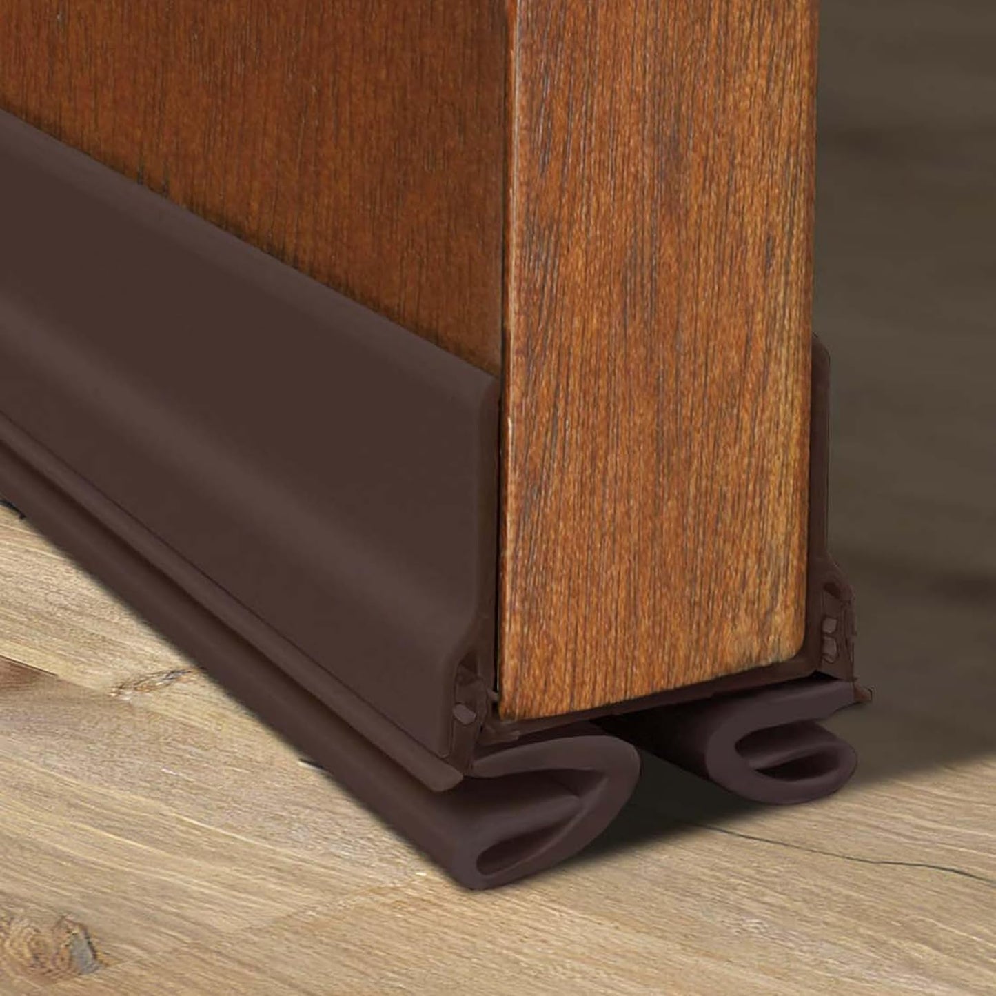 M-D Building Cinch® Slide-On U-Shaped Vinyl UDS, Brown, 36in 2pk | Rigid and Flexible Vinyl, Blocks Drafts Moisture Dust Insects, Compression Fit, No Hardware Required, Cut-to-Length