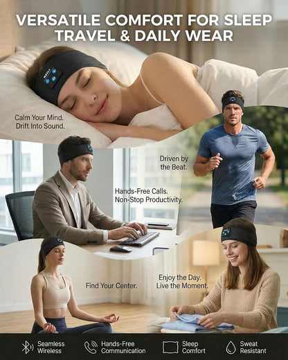 Navly Sleep Headphones Bluetooth Headband for Side Sleepers